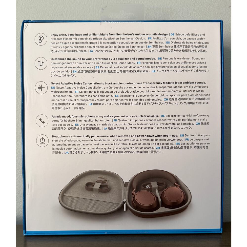 Sennheiser Momentum 4 Wireless Headphones Brown Copper Bronze New Sealed - Picture 7 of 13